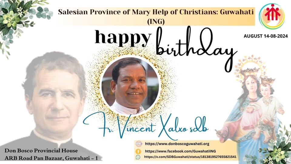 Happy Birthday Dear Fr Vincent Xalxo SDB.