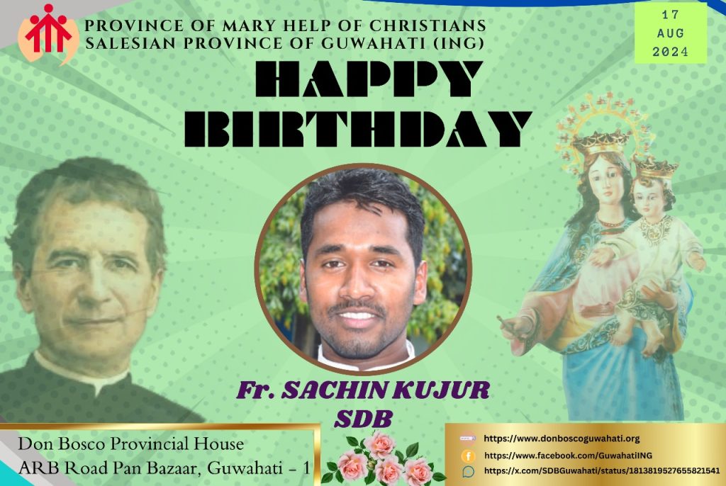 Happy Birthday Dear Fr. Sachin Kujur SDB.