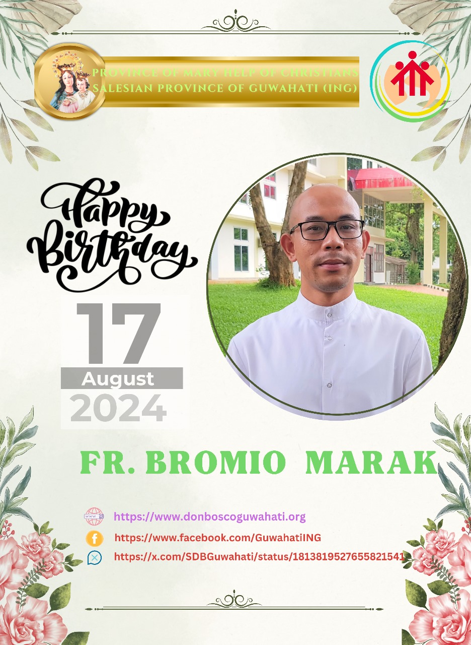 Happy Birthday Fr Bromio Marak SDB.