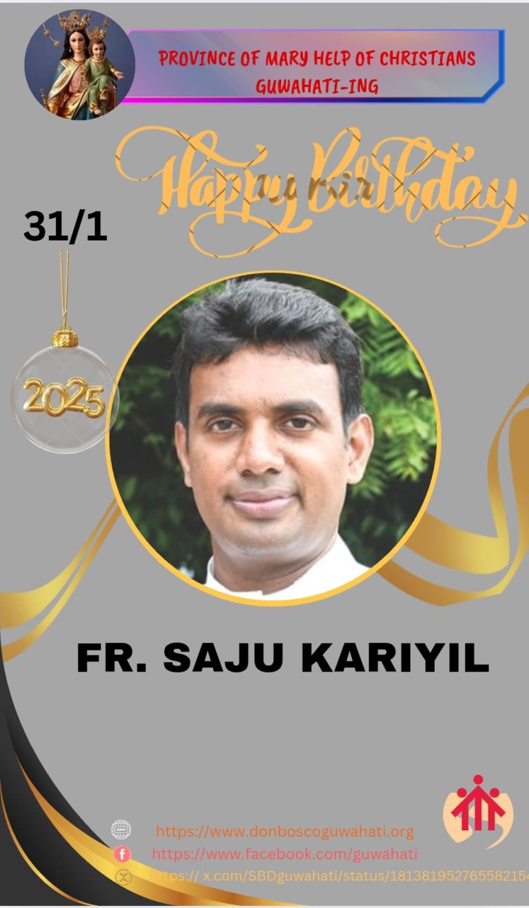 Happy Birthday Dear Fr Saju Kariyil SDB