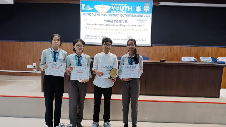 Assam Don Bosco University Students shine at District Level Viksit Bharat Youth Parliament