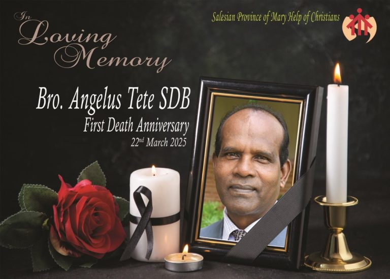 First Death Anniversary of Bro Angelus Tete SDB