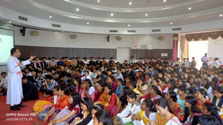 Don Bosco Institute, Kharghuli, Celebrates World Youth Day with Palm Sunday