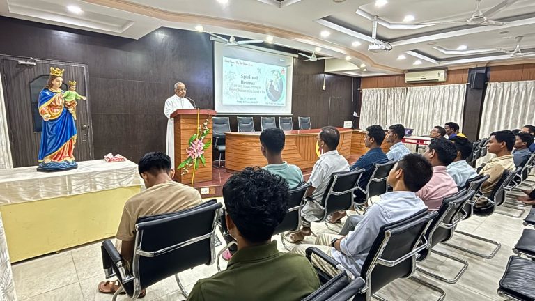 Retreat for Clerics and Brothers Preparing for Vows Begins at Provincial House, Guwahati
