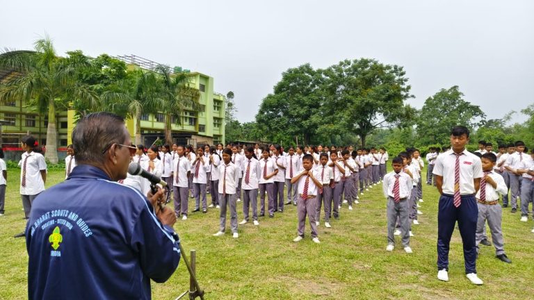 Initiation of Scouts and Guides Held at Don Bosco School, Amguri, Kokrajhar