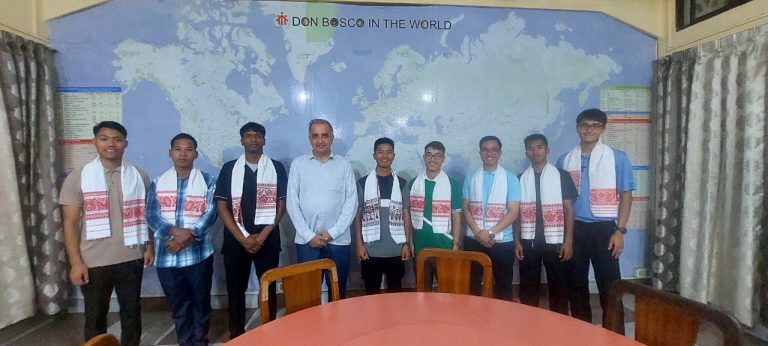 Newly Professed Salesians Felicitated at Provincial House
