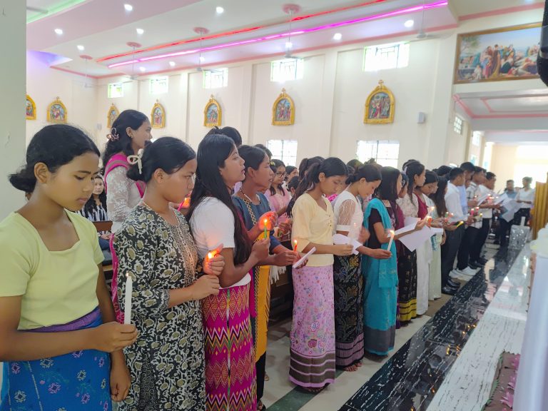 Parish Youth Day Celebrated at Holy Cross Parish, Rongkhon