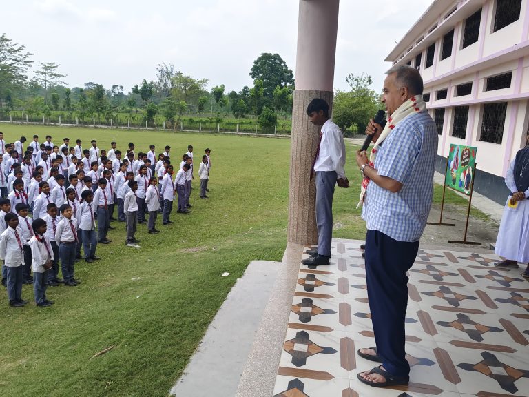 Provincial’s Visit Inspires Students at Don Bosco School, Bhooteachang