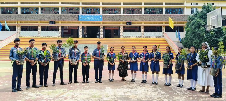 Holy Family School, Rongjeng Observes World Environment Day with Tree Plantation Drive