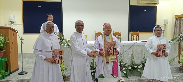 Book on St Artemide Zatti Released in Garo during CRI Meeting in Tura