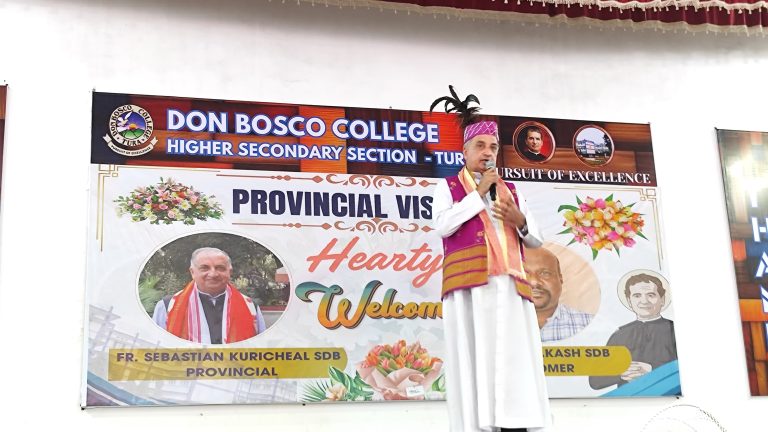 Canonical Visitation of Provincial to Don Bosco Centre for Learning, Tura