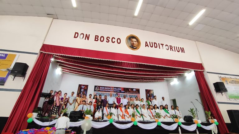 Patriotic vibes  at Don Bosco College, Higher Secondary Section, Tura