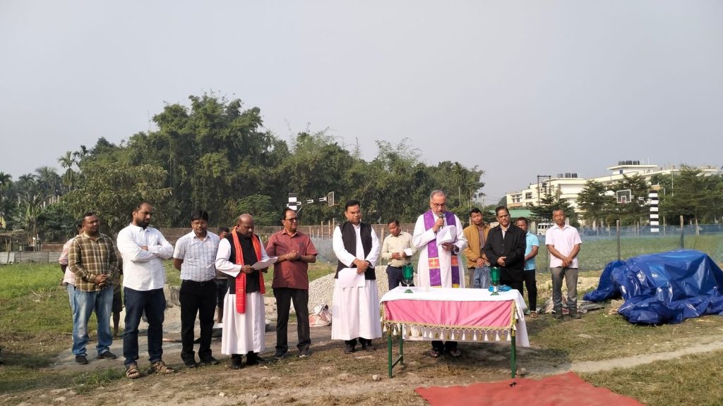 Foundation Stone for New Science Block and Auditorium Blessed at Don Bosco College, Chapaguri