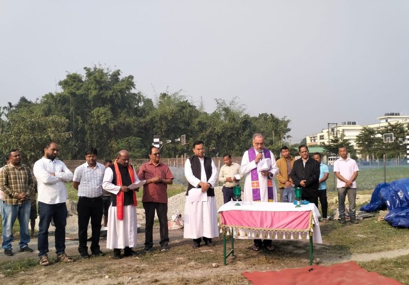 Foundation Stone for New Science Block and Auditorium Blessed at Don Bosco College, Chapaguri