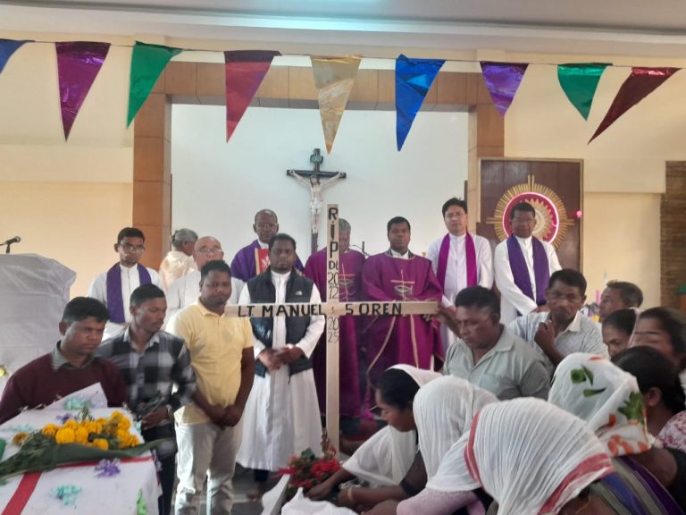 Funeral Mass of Mr. Manuel Soren Held at Don Bosco, Amguri