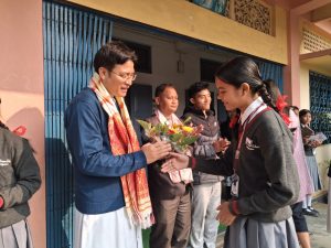 Vice Provincial Addresses Students of Don Bosco H.S. School, Satgaon