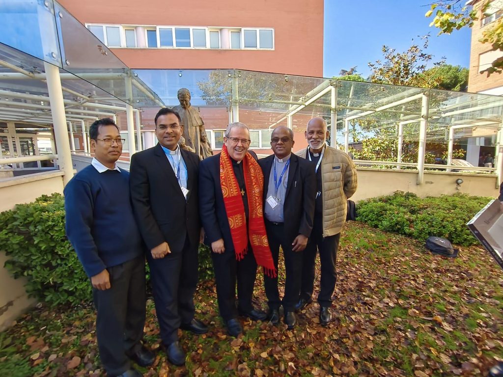 Salesian Confreres from Guwahati Meet Rector Major at IUS Conference in Rome