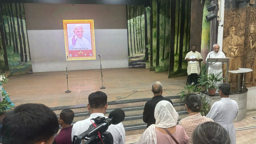Prayer for Pope Francis at Guwahati