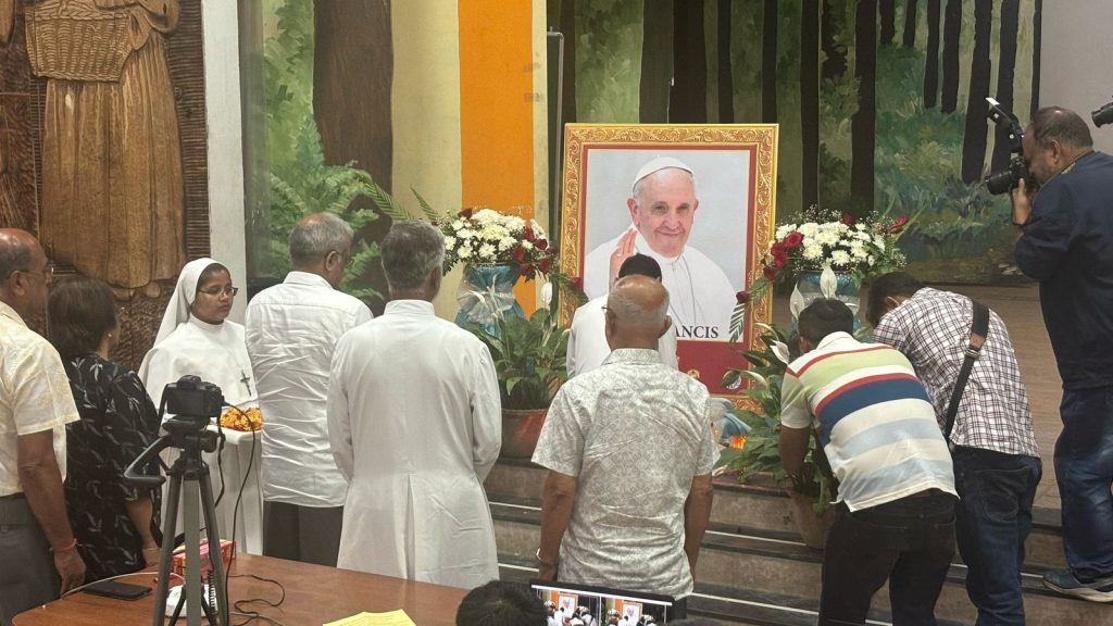 Prayer for Pope Francis at Guwahati