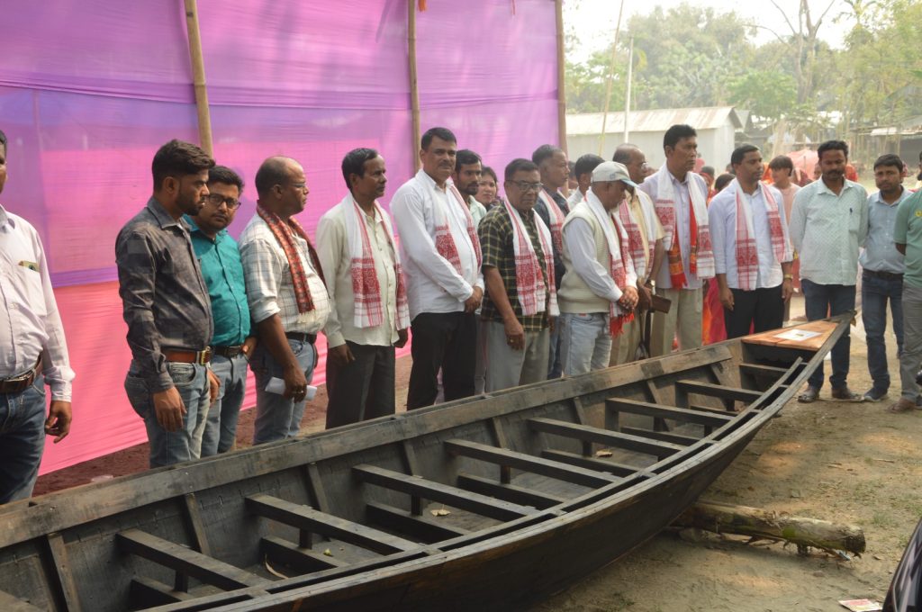 BRO handing rescue materials for SAFE