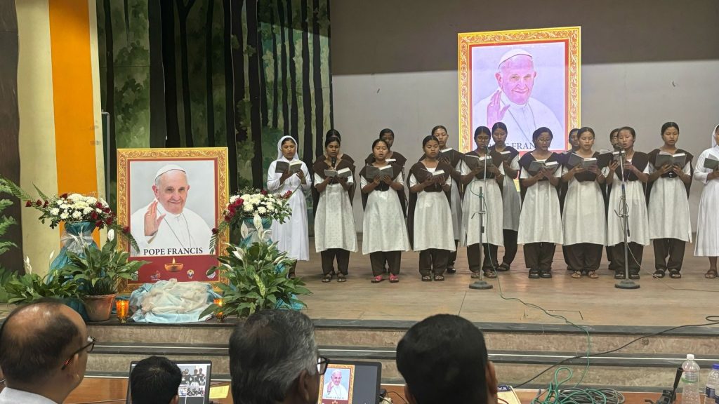 Prayer for Pope Francis at Guwahati